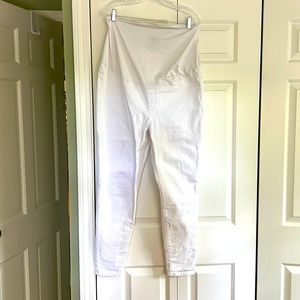 J. Crew Maternity Stretch White Jeans Size 32